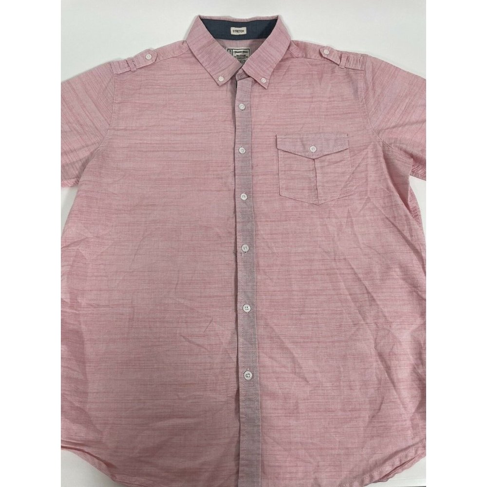 Colours by Alexander Julian Shirt XL Short Sleeve Pink Button Down